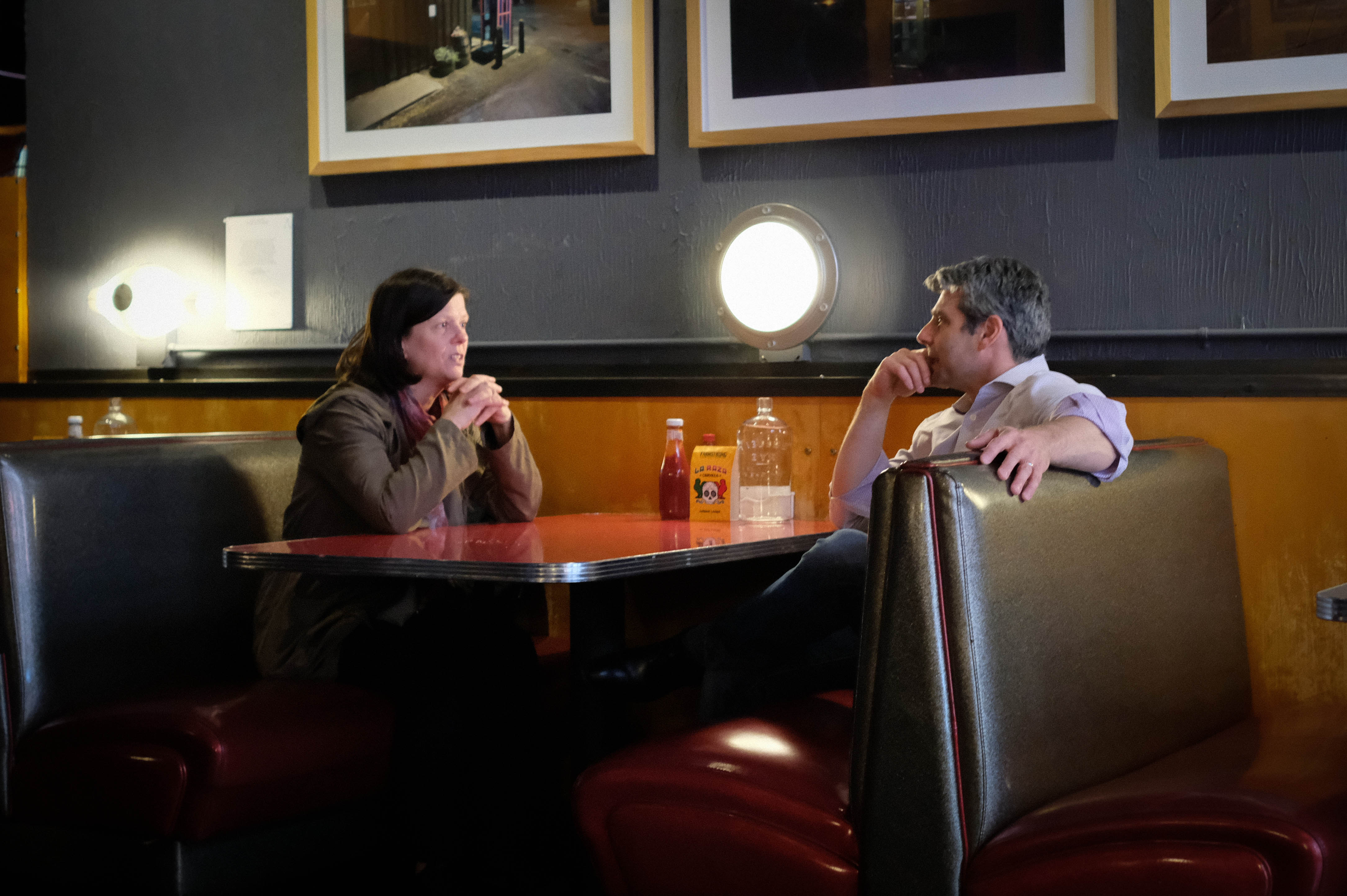Discussion at Cyclops Cafe in Seattle, WA